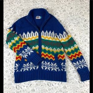 Urban outfitters - Blue Squares Sweater